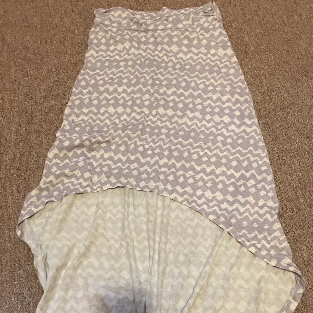 Hi-low aztec printed skirt (M)